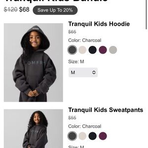 Kids COMFRT gray heavyweight set